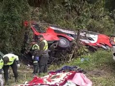 BOLIVIA : 20 PERSONAS MUEREN Y 18 HERIDAS, TRAS EL DESPISTE DE UN BUS DE LA EMPRESA LA VELOZ DEL CHACO