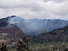 Chota: Incendio en Cerro Chingueray (Video)