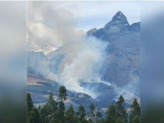 ÁNCASH: INCENDIO FORESTAL AFECTÓ PARTE DE LA RESERVA DEL PARQUE NACIONAL HUASCARÁN