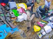 FISCALÍA DE LA NACIÓN HALLÓ CALETA TERRORISTA CON MATERIAL EXPLOSIVO EN EL VRAEM