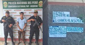 LORETO: DETIENEN A ALUMNO POR INCENDIAR SU COLEGIO Y DEJAR CONSIGNAS SENDERISTAS EN REQUENA
