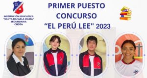 I.E. SANTA RAFAELA MARIA REPRESENTARA A CHOTA EN EL CONCURSO EL PERU LEE 2023