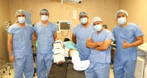 MEDICOS RECONSTRUYEN LA TIBIA DE UN PACIENTE EN EL HOSPITAL GENERAL DE JAEN