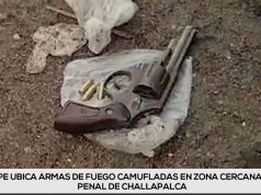 TACNA: HALLAN ARMAS DE FUEGO ENTERRADAS EN INMEDIACIONES DEL PENAL DE CHALLAPALCA
