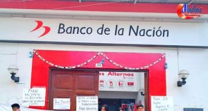 CHOTA: TRABAJADORES DEL BANCO DE LA NACION ACATAN PARO