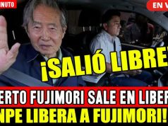EL EXPRESIDENTE ALBERTO FUJIMORI SALIÓ, DEL PENAL DE BARBADILLO, Y SE ABRAZÓ CON SUS HIJOS PRESENTES.