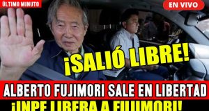 EL EXPRESIDENTE ALBERTO FUJIMORI SALIÓ, DEL PENAL DE BARBADILLO, Y SE ABRAZÓ CON SUS HIJOS PRESENTES.