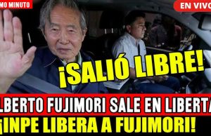 EL EXPRESIDENTE ALBERTO FUJIMORI SALIÓ, DEL PENAL DE BARBADILLO, Y SE ABRAZÓ CON SUS HIJOS PRESENTES.