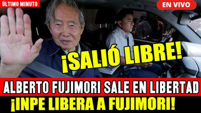 EL EXPRESIDENTE ALBERTO FUJIMORI SALIÓ, DEL PENAL DE BARBADILLO, Y SE ABRAZÓ CON SUS HIJOS PRESENTES.