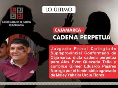 CAJAMARCA: CONDENAN A CADENA PERPETUA A SUJETO POR ASESINARA A PEDRADAS A MUJER LA MISMA PENA SE LE DIO PARA SU COMPLICE