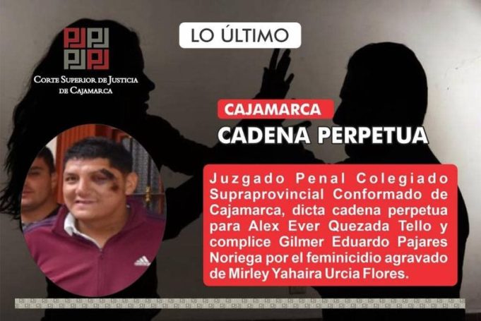 CAJAMARCA: CONDENAN A CADENA PERPETUA A SUJETO POR ASESINARA A PEDRADAS A MUJER LA MISMA PENA SE LE DIO PARA SU COMPLICE