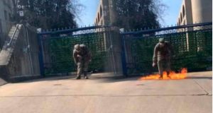 MUERE EL MILITAR QUE SE PRENDIÓ FUEGO FRENTE A LA EMBAJADA DE ISRAEL EN WASHINGTON