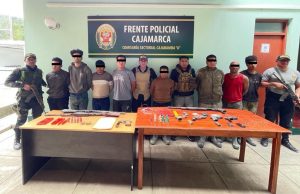 LA POLICÍA NACIONAL DEL PERÚ EN FORMA CONJUNTA CON EL MINISTERIO PÚBLICO LOGRAN DESARTICULAR LA BANDA CRIMINAL “LOS TERNAS” DEL CERRO DE MINERÍA ARTESANAL DE ALGAMARCA DE LA PROVINCIA DE CAJABAMBA.