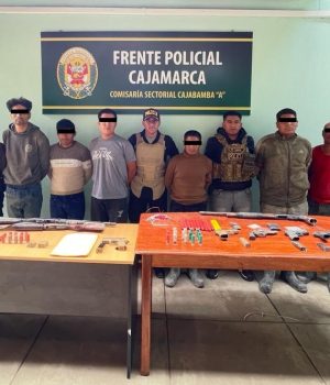 LA POLICÍA NACIONAL DEL PERÚ EN FORMA CONJUNTA CON EL MINISTERIO PÚBLICO LOGRAN DESARTICULAR LA BANDA CRIMINAL “LOS TERNAS” DEL CERRO DE MINERÍA ARTESANAL DE ALGAMARCA DE LA PROVINCIA DE CAJABAMBA.