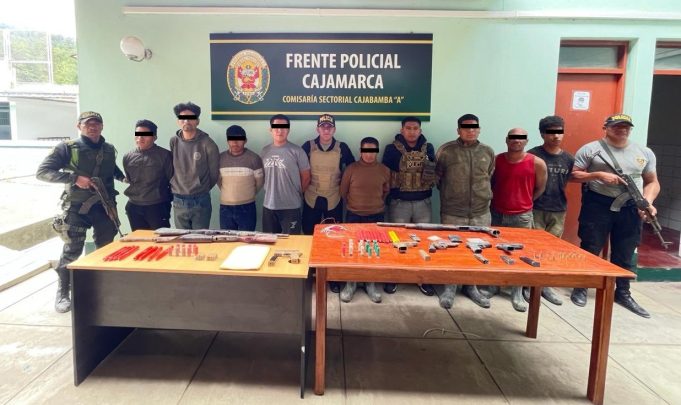 LA POLICÍA NACIONAL DEL PERÚ EN FORMA CONJUNTA CON EL MINISTERIO PÚBLICO LOGRAN DESARTICULAR LA BANDA CRIMINAL “LOS TERNAS” DEL CERRO DE MINERÍA ARTESANAL DE ALGAMARCA DE LA PROVINCIA DE CAJABAMBA.