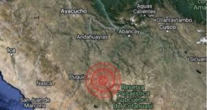 ESTA MADRUGADA AYACUCHO FUE REMECIDA POR FUERTE SISMO DE MAGNITUD DE 4.7