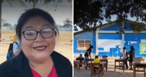 UCAYALI: ALUMNOS DE COLEGIO DE PUCALLPA ESTUDIAN DEBAJO DE UN ÁRBOL POR AULAS EN MAL ESTADO