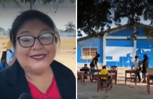 UCAYALI: ALUMNOS DE COLEGIO DE PUCALLPA ESTUDIAN DEBAJO DE UN ÁRBOL POR AULAS EN MAL ESTADO