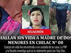 ENCUENTRAN SIN VIDA Y DE FORMA MISTERIOSA A JOVEN MADRE EN HUASMIN / CELENDÍN.
