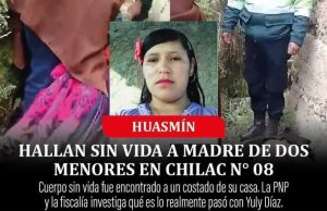 ENCUENTRAN SIN VIDA Y DE FORMA MISTERIOSA A JOVEN MADRE EN HUASMIN / CELENDÍN.