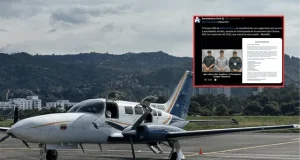 AVIÓN CON 10 PERSONAS A BORDO DESAPARECE EN EL NOROESTE DE COLOMBIA: AUTORIDADES INTENSIFICAN BÚSQUEDA.