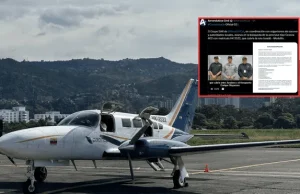 AVIÓN CON 10 PERSONAS A BORDO DESAPARECE EN EL NOROESTE DE COLOMBIA: AUTORIDADES INTENSIFICAN BÚSQUEDA.