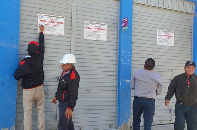 CHOTA: CLAUSURAN A LOCALES DONDE EXPENDIAN BEBIDAS ALCOHOLICAS POR NO TENER LICENCIA DE FUNCIONAMIENTO Y GENERAR GRESCAS EN LA VIA PUBLICA.