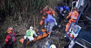 GUATEMALA: AL MENOS 52 MUERTOS TRAS CAIDA DE AUTOBUS
