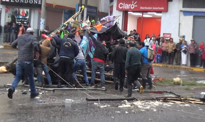 CHOTA: CIUDADANO QUEDA HERIDO EN TRADICIONAL PARADA DE YUNZA