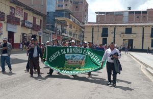 POBLADORES SE MOVILIZAN EN RESPALDO DE RONDEROS DE HUANGAMARCA Y CELENDIN DENUNCIADOS POR EMPRESA MINERA YANGOL