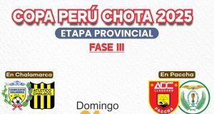EN CHALAMARCA, PACCHA Y TACABAMBA HABRA COPA PERU