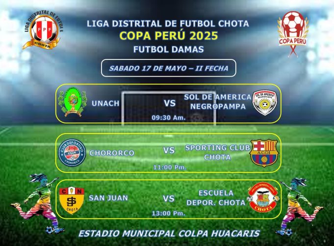 CHOTA. COPA PERÚ FECHA 2