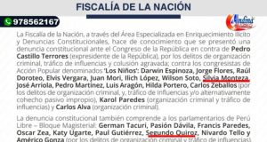 FISCALIA PRESENTO DENUNCIA CONSTITUCIONAL CONTRA PEDRO CASTILLO, TRES EXMINISTROS Y MAS DE 20 CONGRESISTAS POR CASO «LOS NIÑOS»