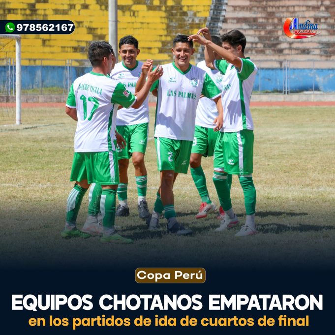 EQUIPOS CHOTANOS IGUALARON LOS PARTIDOS DE IDA